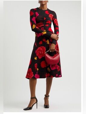 Erdem Floral gathered midi dress